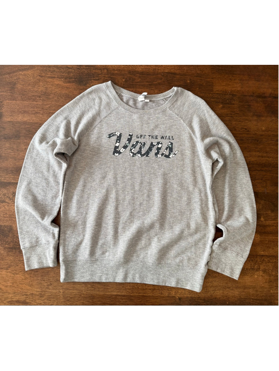Vans Tops - Women's Vans Floral Logo Sweatshirt Grey Size M
